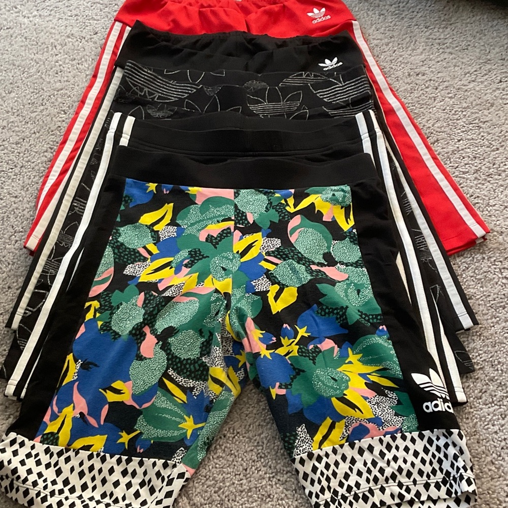 Adidas Lot - Red, Black, and Multicolor Shorts Collection